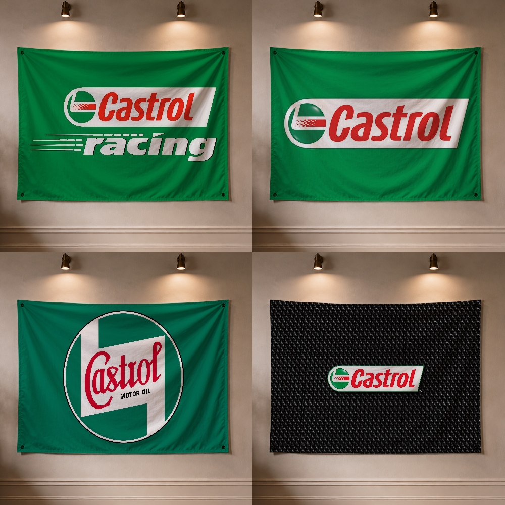 Outdoor Camping Brand - Флаг-декор с логотипом бренда C-Castrol Moto