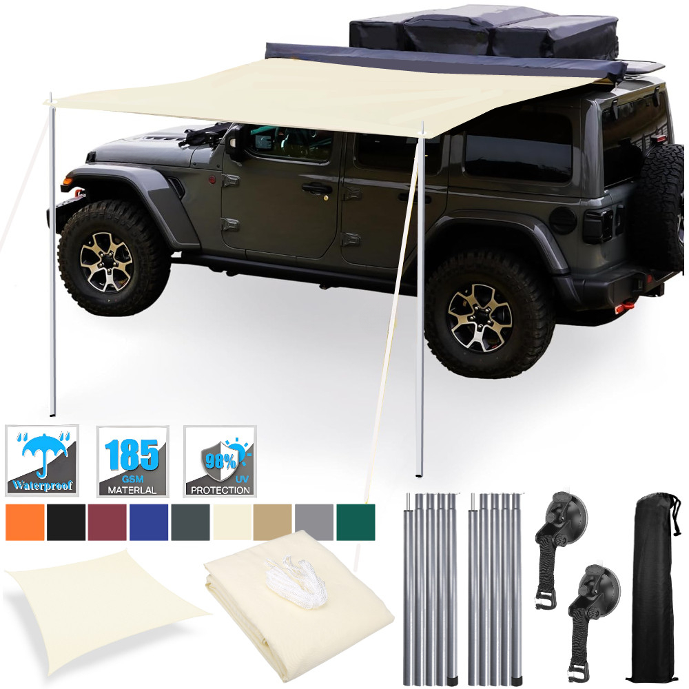 Waterproof Tarp Shelter - Выдвижной автомобильный тент 2x3 м с