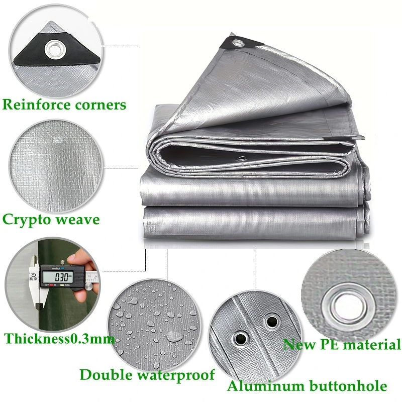 Большой брезент 3мx5 6 8 4x4 5 – обзор и цена Waterproof Tarp Shelter