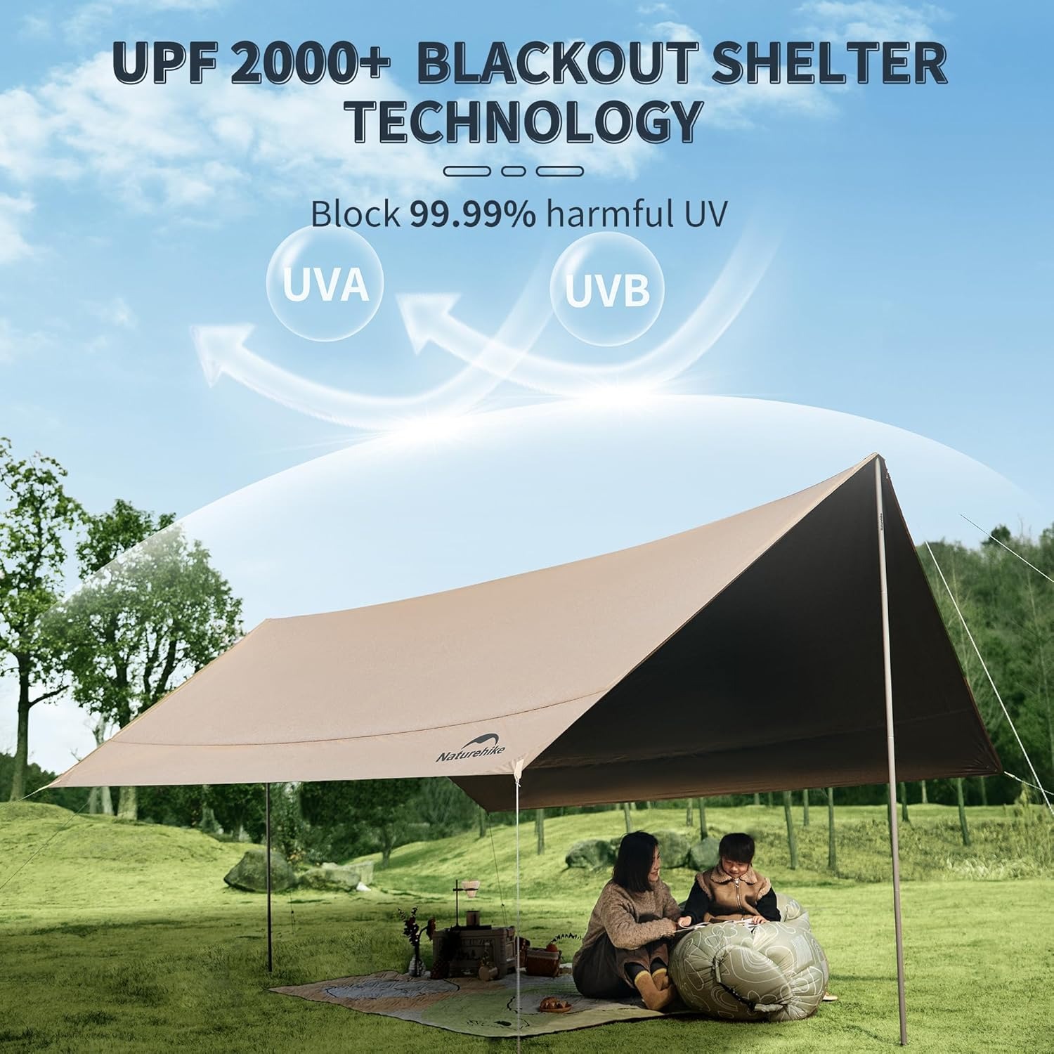 Палатка-тент Naturehike для ке – обзор и цена Waterproof Tarp Shelter