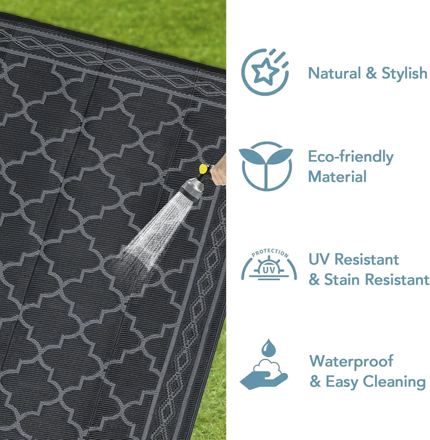 Пластиковый коврик для улицы 8 – обзор и цена Outdoor Camping Rugs 8X10