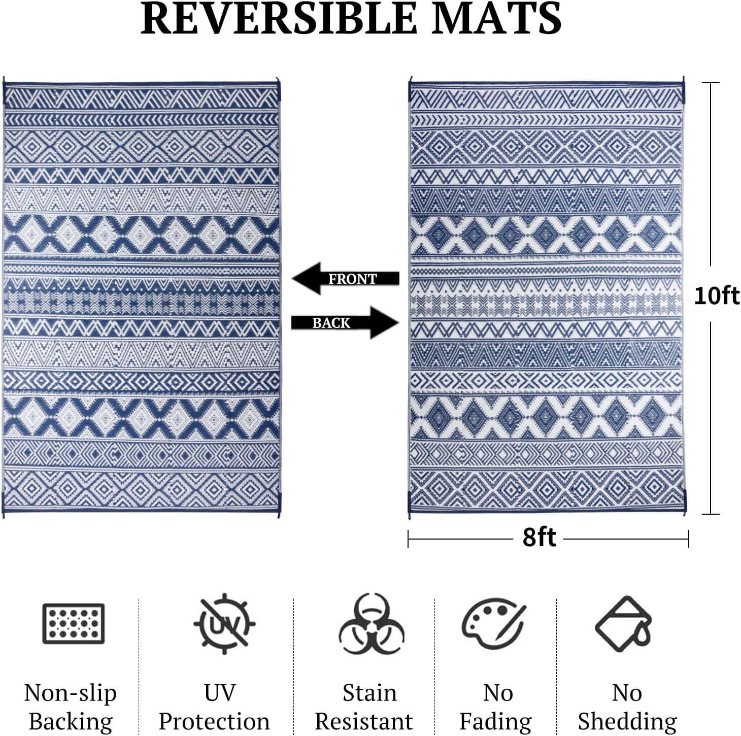 Водонепроницаемый уличный ковр – обзор и цена Outdoor Camping Rugs 8X10
