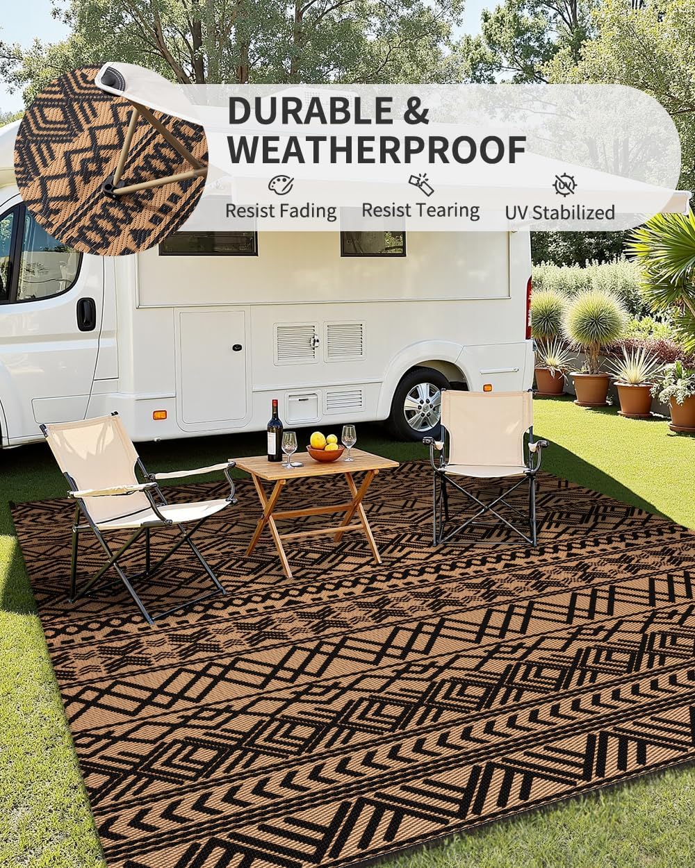 Уличный коврик 8x10, водонепро – обзор и цена Outdoor Camping Rugs 8X10