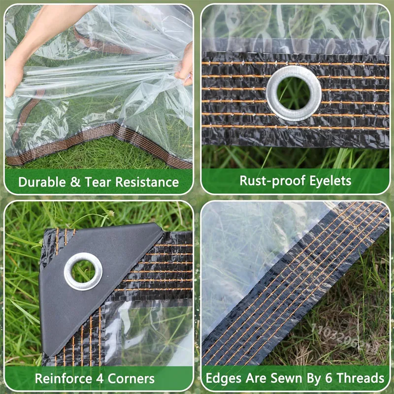 2x3 м прозрачная пластиковая с – обзор и цена Waterproof Tarp Shelter