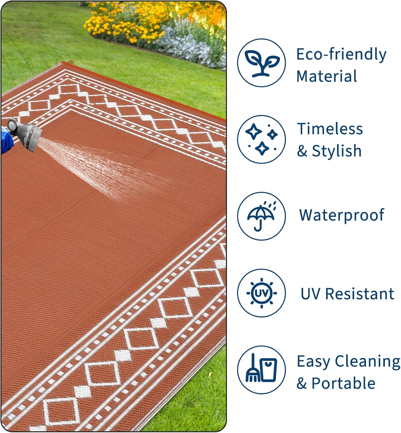 Водонепроницаемый двусторонний – обзор и цена Outdoor Camping Rugs 8X10