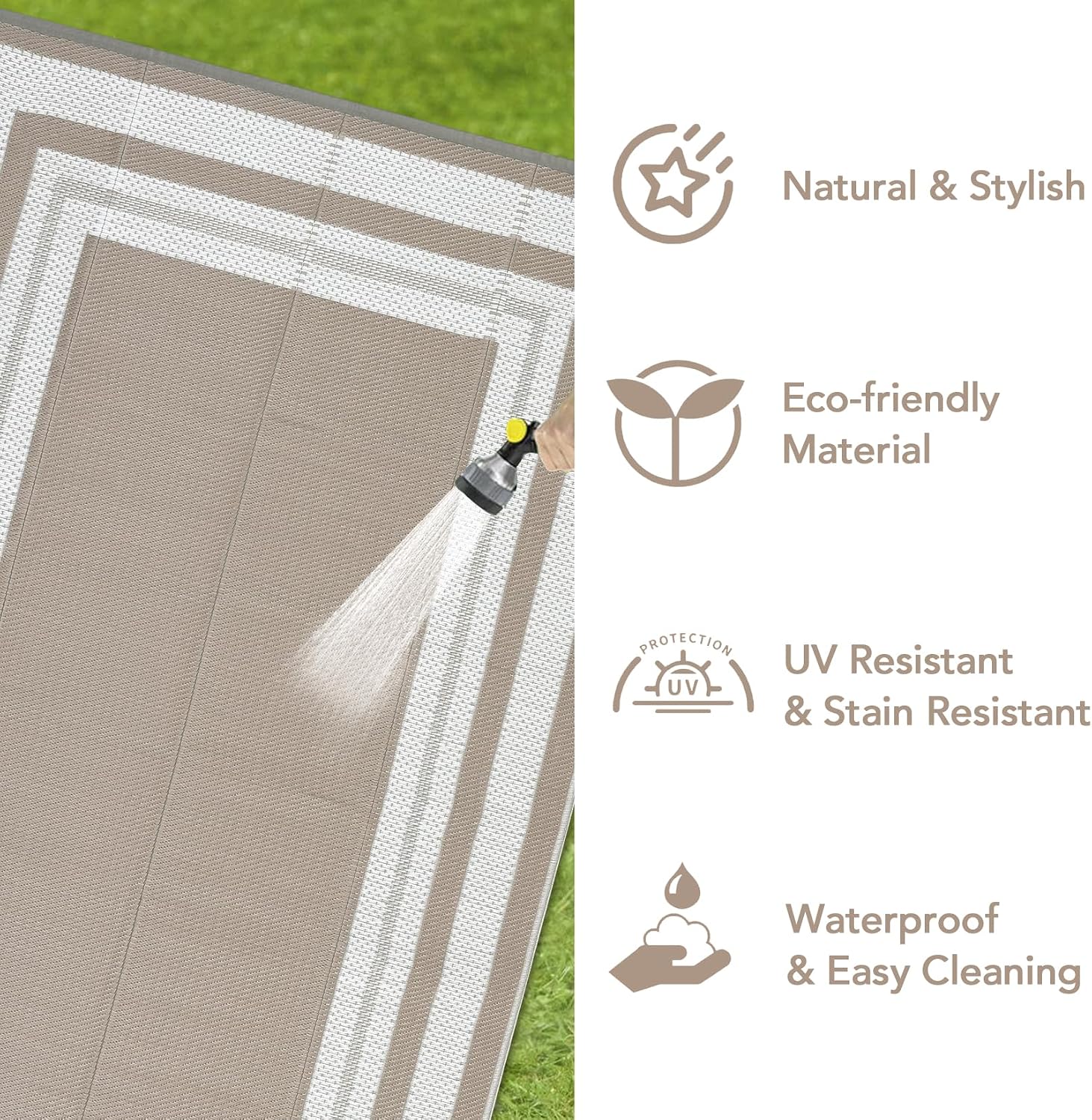 Уличный коврик 8x10 футов – во – обзор и цена Outdoor Camping Rugs 8X10