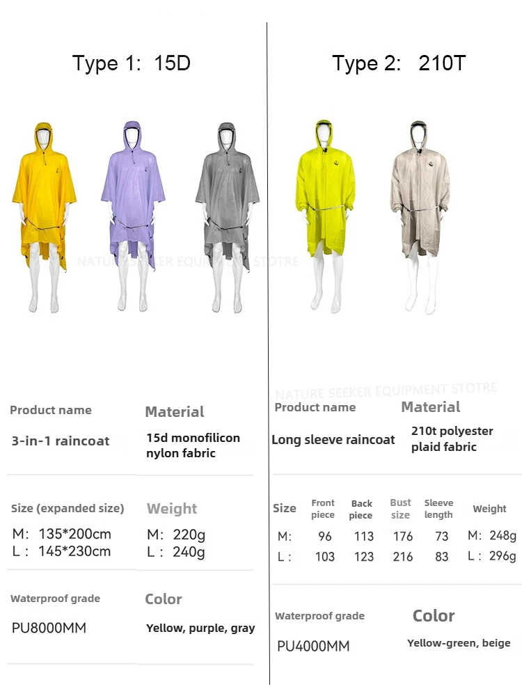 15D/210T плащ, водонепроницаем – обзор и цена Waterproof Tarp Shelter